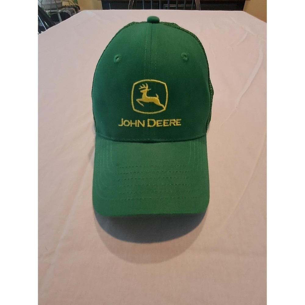 John Deere Green Logo Mesh-Back Cap